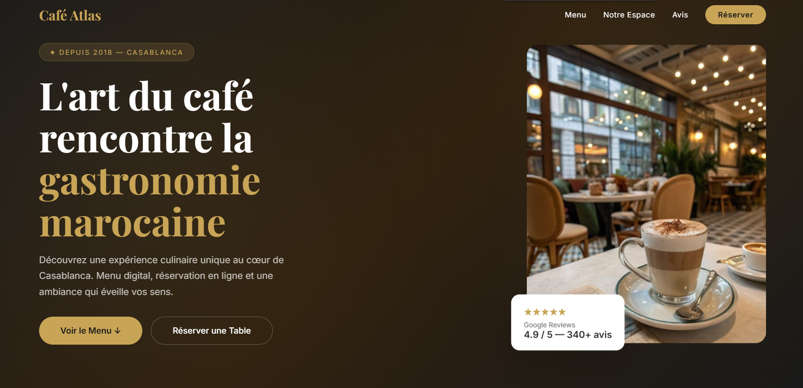 Café Atlas demo site